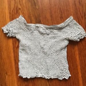 Subdued off the shoulder top